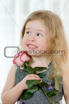 girl with rose