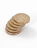 British, UK, pound coins.