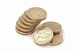 British, UK, pound coins.
