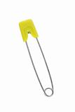 Safety pin in yellow 