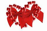 Red decorative bows