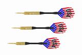 Darts with American flags