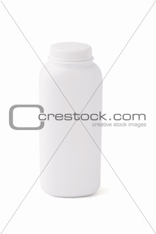 Blank talcum powder container