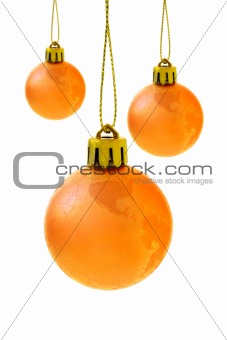 Christmas globe baubles