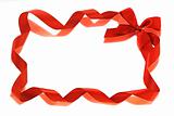 Red Bow ribbons border
