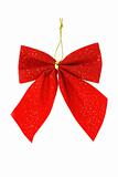 Red bow ribbon ornament