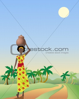 african lady