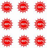 sale percent button web glossy icon