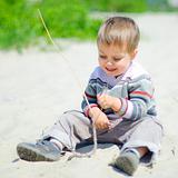 The Boy On Sand