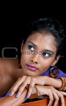 beautiful woman of east indian ancestry