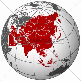 asia on earth