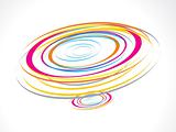 abstract colorful circles waves background