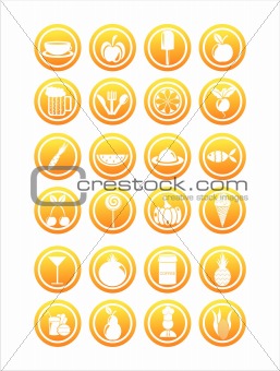 orange food signs