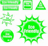 green eco friendly label web button