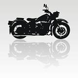 Vector motorcycle silhouette