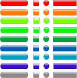set colored empty web button