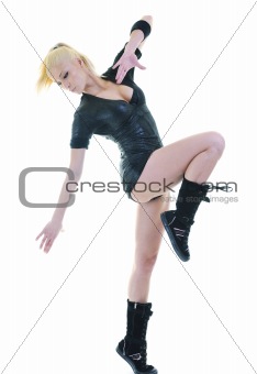 fitness and exercise with blonde woman