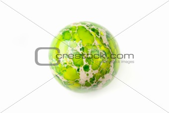 Green jasper sphere