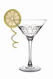Martini with Lemon