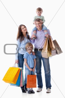 Families with bags