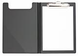 Black clipboard and paper