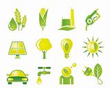 Ecology, environment and nature icons