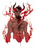Devil. Demon's portrait
