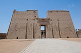 Main entrance to the temple at Edfu