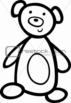 teddy bear for coloring book