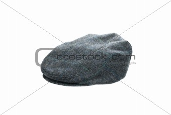 black cap isolated on a white background