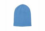 blue warm woolen knitted winter hat