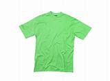 Green T-shirt isolated on white background