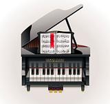 Vector grand piano XXL icon