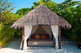 Beach Cabana on a maldivian island