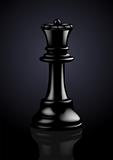 Chess Black Queen - Vector Illustration