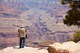 Photographer Shooting the Beautiful Landscape of the Grand Canyon.
