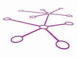 3d network purple