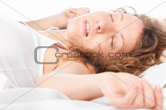 woman in bed
