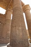 Columns in the Temple of Kom Ombo