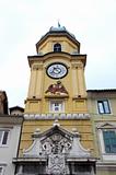 The Baroque city clock tower in Rijeka