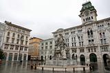 town square Piazza Unita in Trieste, Italia