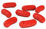 3d red bacteriums