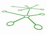3d network green