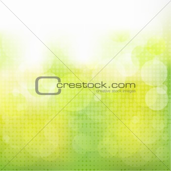 Green Natural Background With Bokeh