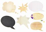 Collection of comic speech bubbles