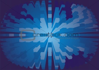 background abstraction cubic sphere dark blue