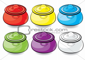 Cartoon colorful casserole