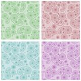 vector seamless patterns in eastern style