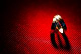 Heart shadow of wedding rings