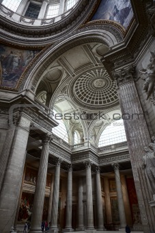 Inside the Pantheon in Paris, France